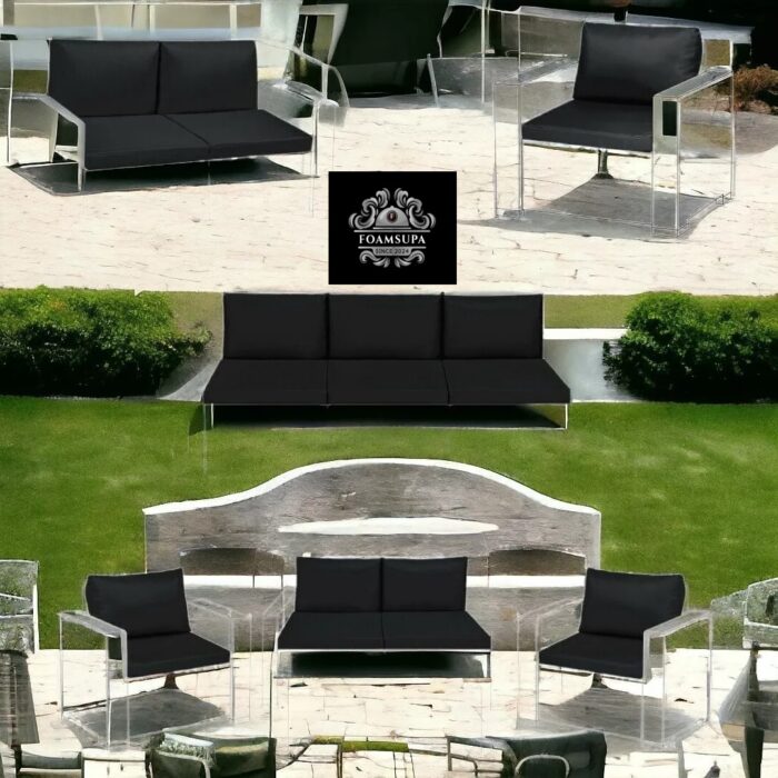 FOAMSUPA 3pc Replacement Cushions Set to fit Rattan Garden Furniture Chairs Sofa Patio - Image 25