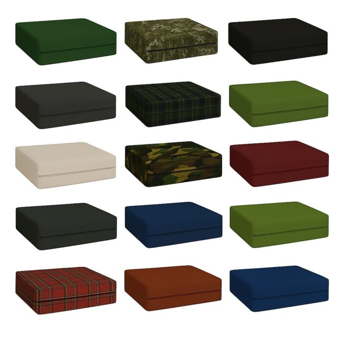FOAMSUPA 10cm Thick Water-Resistant Seat Pad Cushion – Indoor/Outdoor Chair