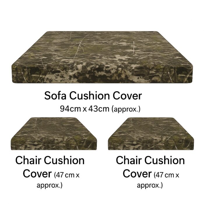 FOAMSUPA 3pc Replacement Cushions Set to fit Rattan Garden Furniture Chairs Sofa Patio - Image 23