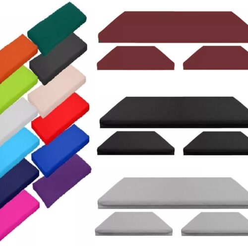 FOAMSUPA 3pc Replacement Cushions Set to fit Rattan Garden Furniture Chairs Sofa Patio